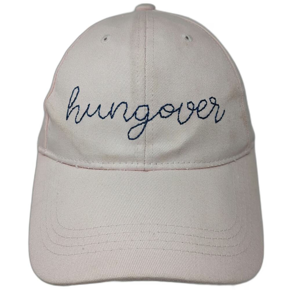 Ever Ellis Baseball Cap Pink One Size Hungover Embroidered Strapback Hat